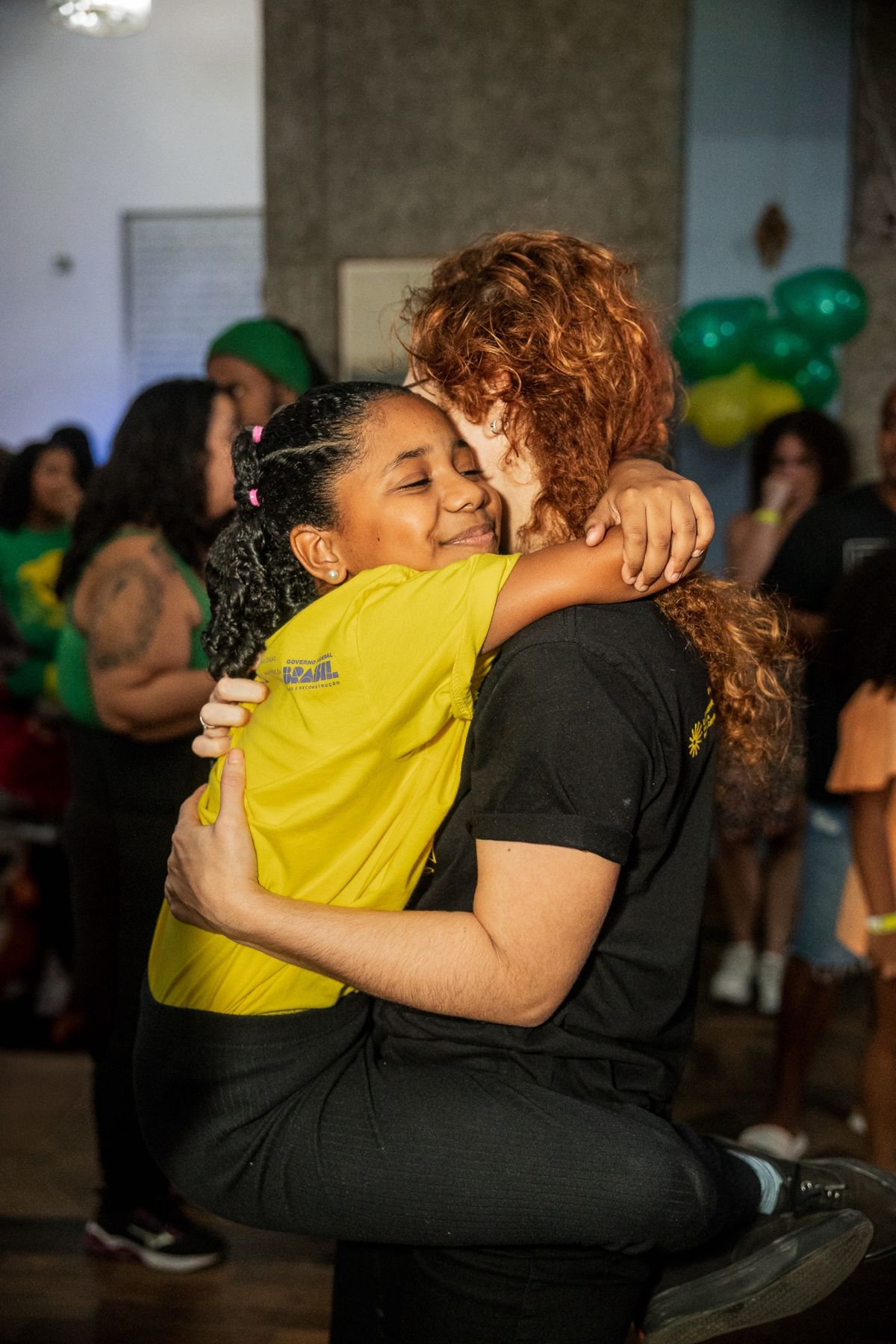 Momento de emoção entre alunos da Favela Brass